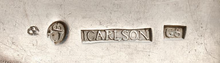 MATSKEDAR, 5 st, silver, Johan Carlsson, Ulricehamn, 1813. Tot ca 240 g.