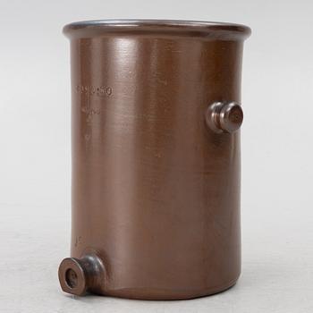 A saltglazed stoneware keg, Höganäsbolaget, Sweden,