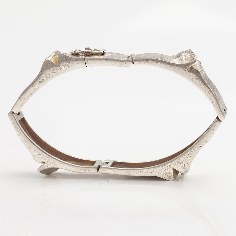 BJÖRN WECKSTRÖM, ARMBAND "Ceres", sterling silver. Lapponia, Helisngfors 1970.