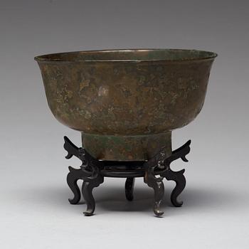 SKÅL, brons. Qingdynastin (1644-1912).