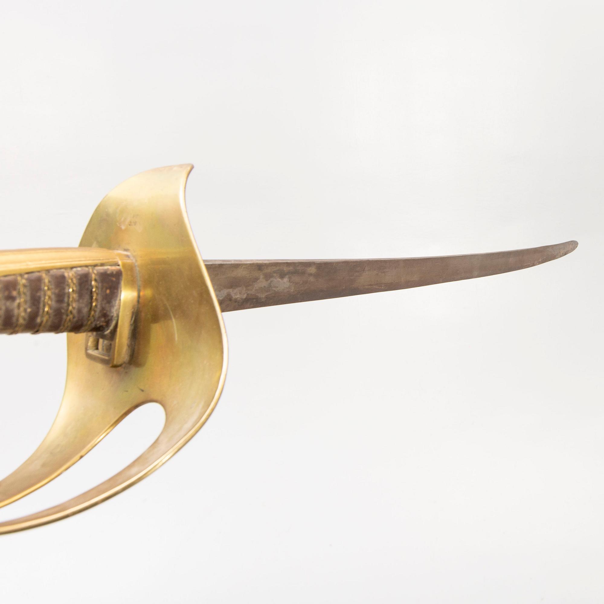 A pair of Swedish cavalry swords 1854 pattern.