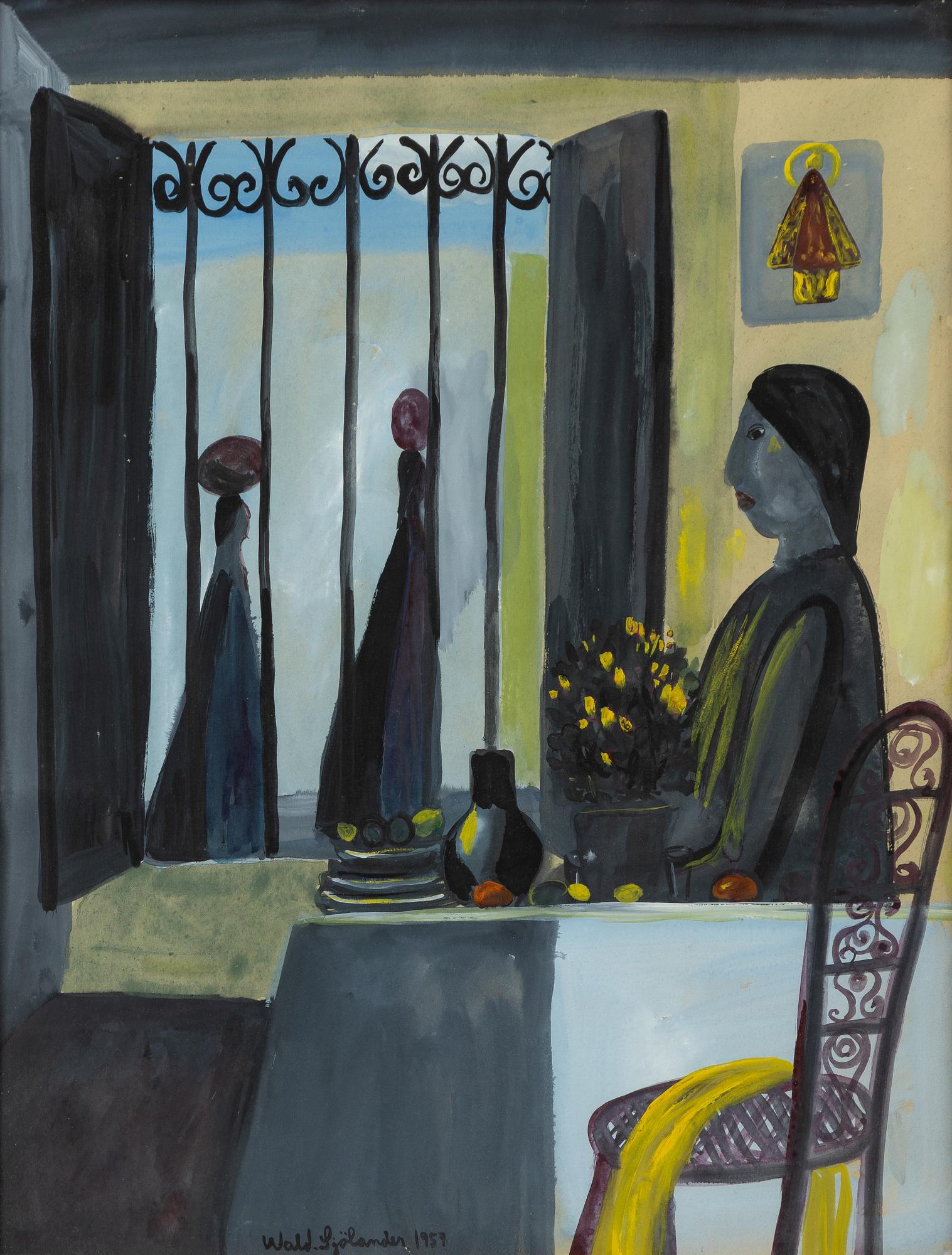 Waldemar Sjölander, 'Interior from Oaxaca.'.