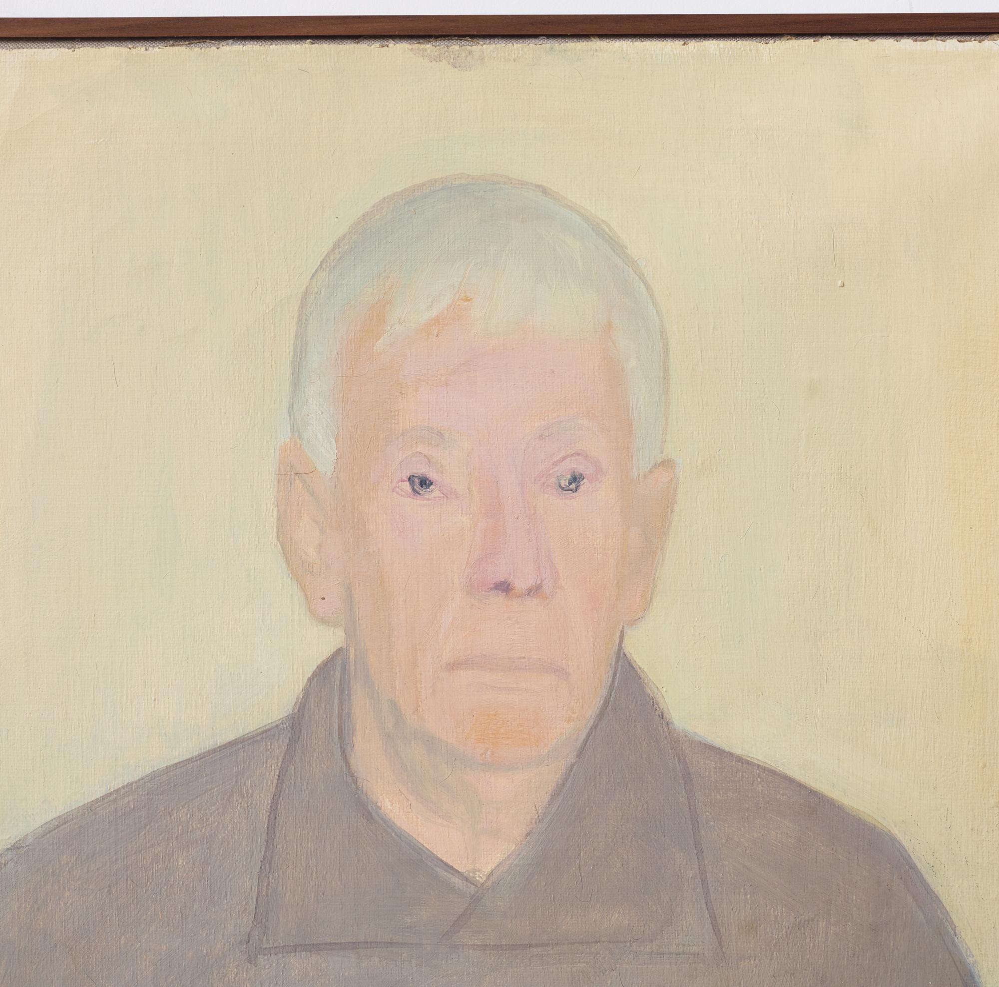Vera Frisén, olja på uppfodrad duk, signerad.