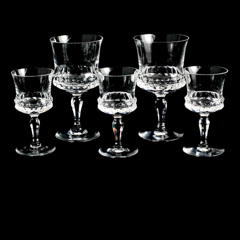 GLAS, 9+13 st, "Silvia", Ingeborg Lundin, Orrefors, 1900-talets andra hälft.