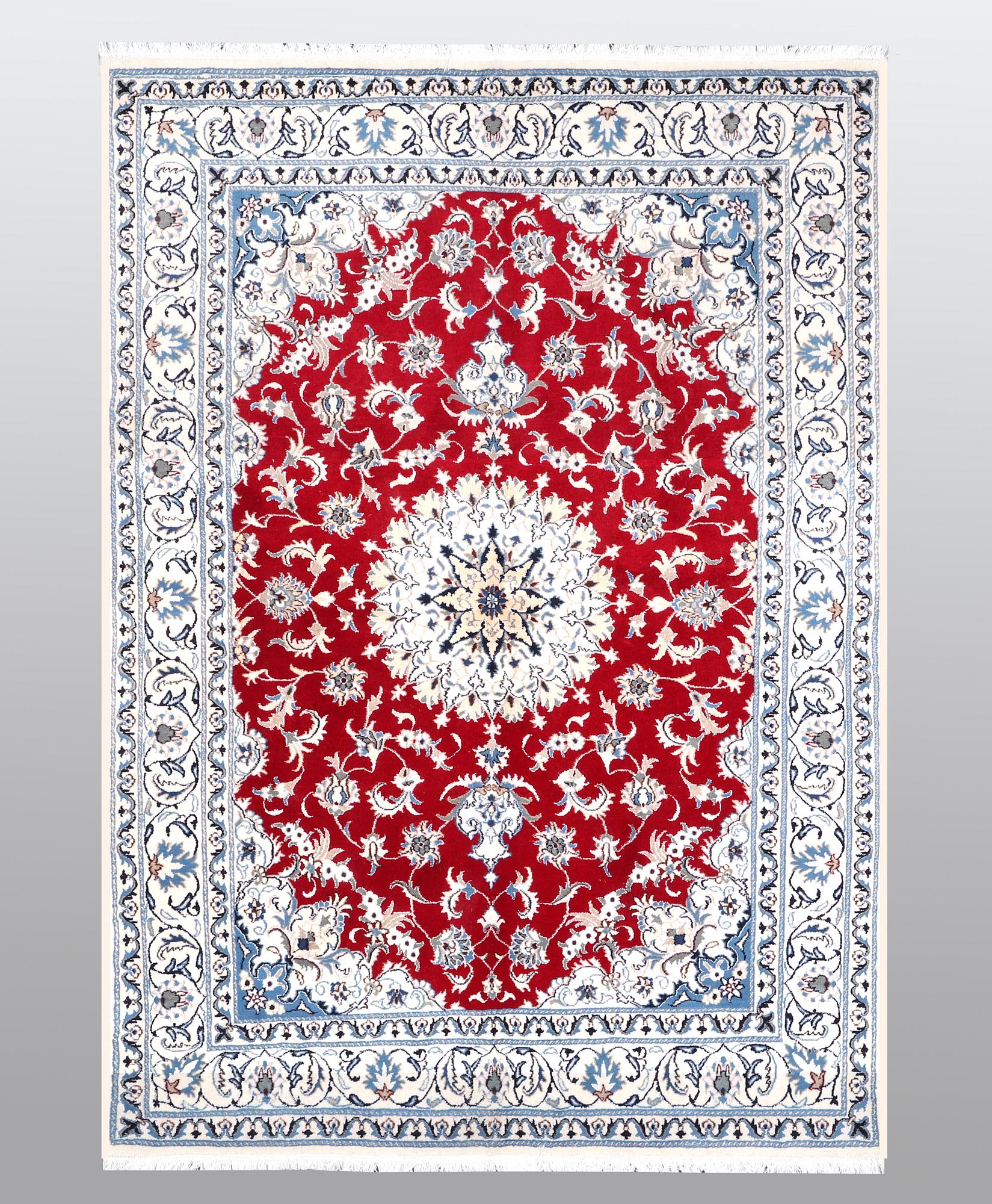 A carpet, Nain, part silk, ca 238 x 170 cm.
