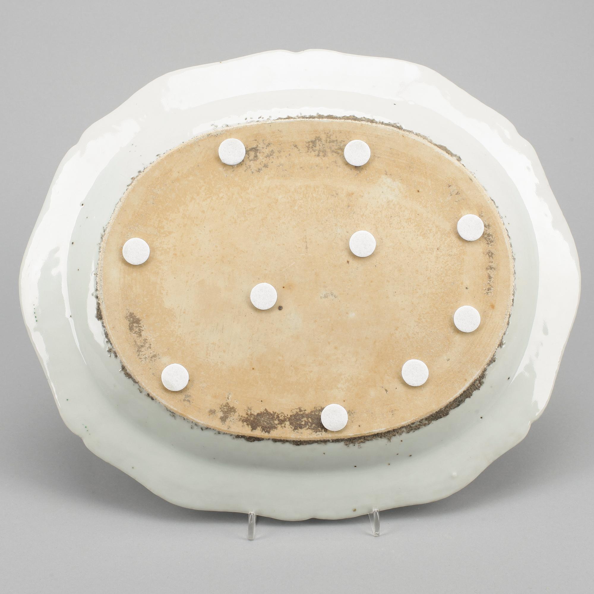 STEKFAT, porslin, Qing dynastin, Qianlong (1736-95).