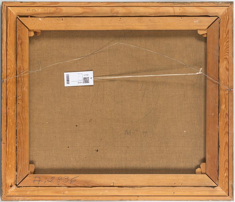 MARCUS COLLIN, oil on canvas, signed and dated -39.