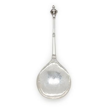 A Swedish mid 18th century silver spoon, mark ofJohan Wickman, Hudiksvall (1750-1755 (1758)).