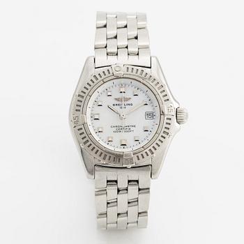 Breitling, Callistino, "mother-of-pearl dial", wristwatch, 29 mm.