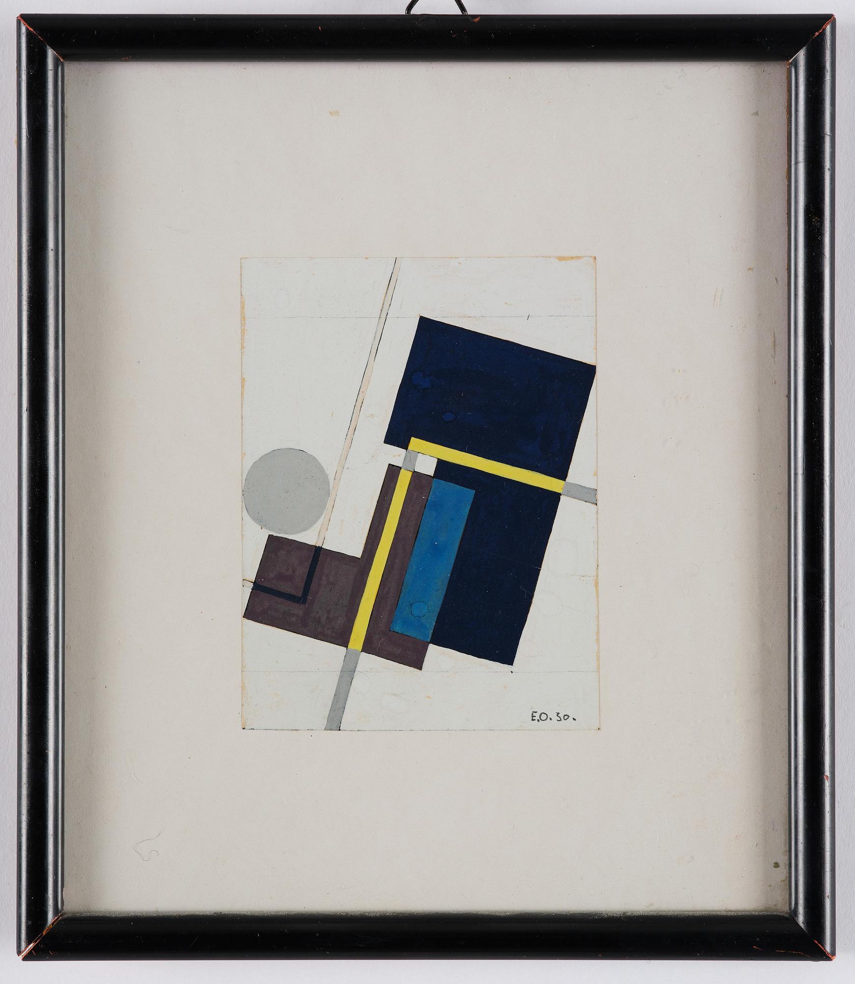 Erik Olson, Studie till "Diagonal komposition".