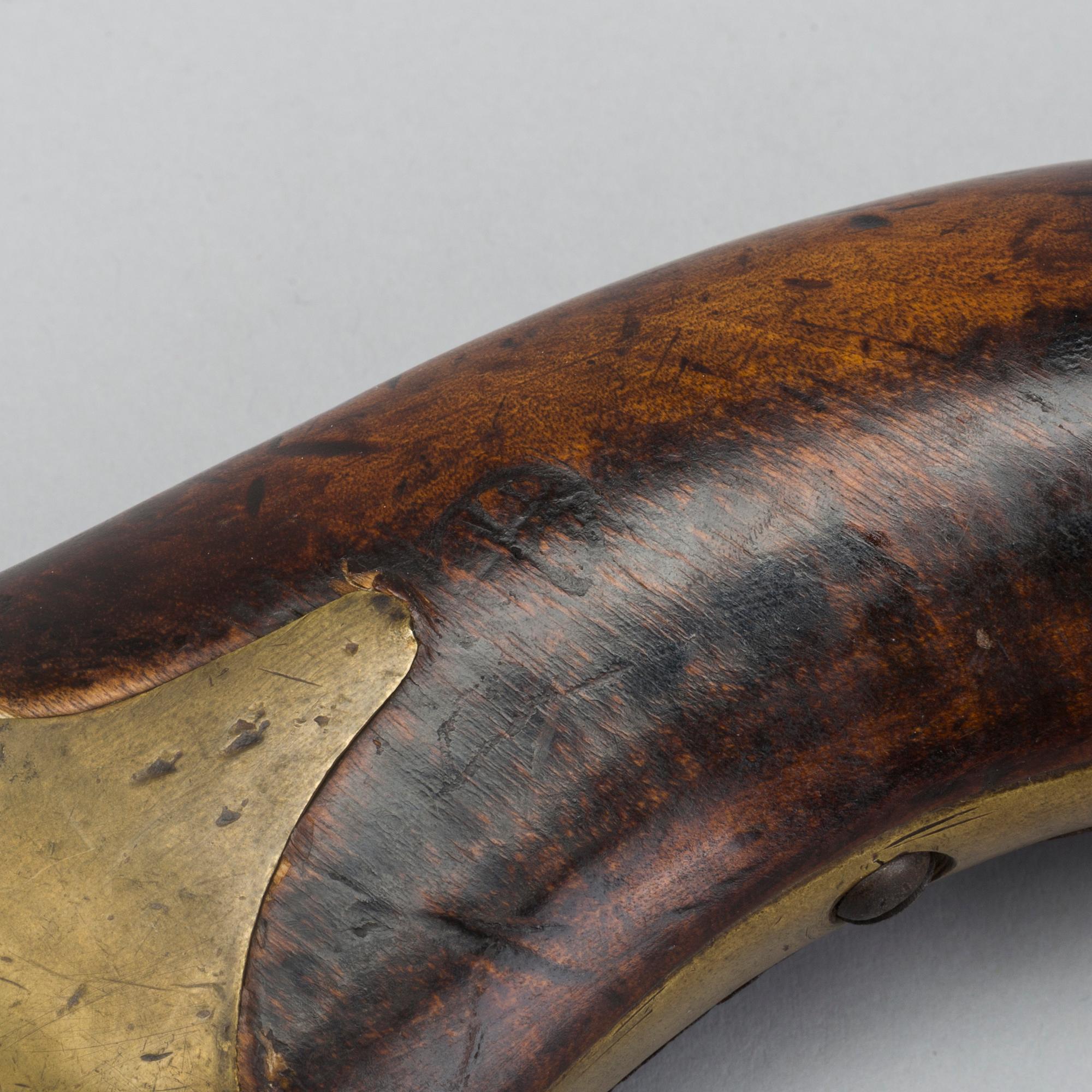 A percussion gun, 19th century,