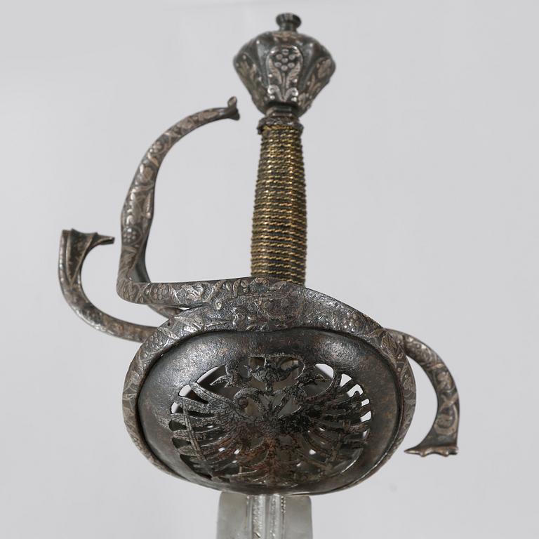 A sword, possible 17th century.