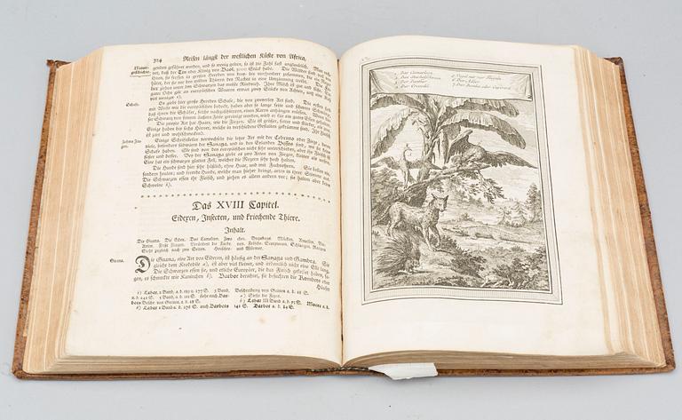 Allgemeine Historie der Reisen zu Wasser und Lande... BAND III.  Leipzig, Arkstee und Merkus, 1748.