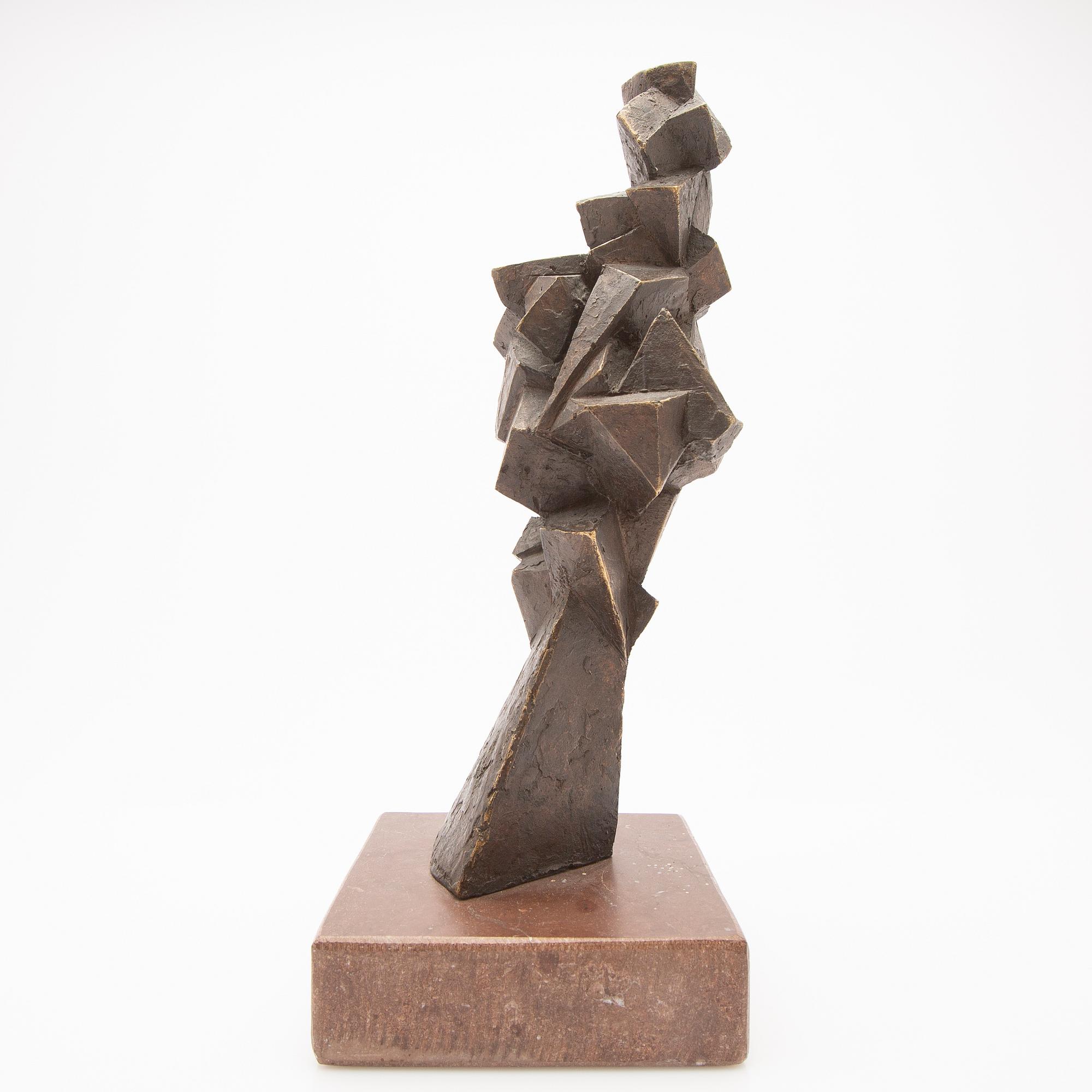 Wolfram Beck, skulptur, brons.