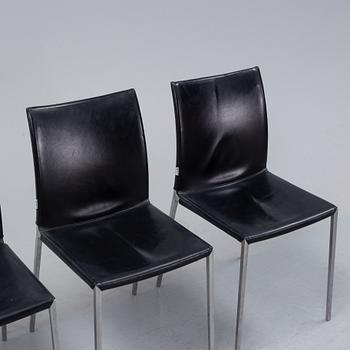 Roberto Barbieri, a set of four "Lea" chairs for Zanotta, Italy, late 20th century.