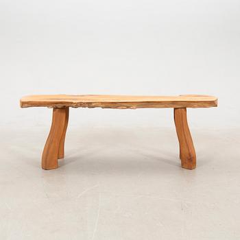 Carl-Axel Beijbom, coffee table/bench, own workshop, Simlingegården Klagstorp, signed and dated 1967.