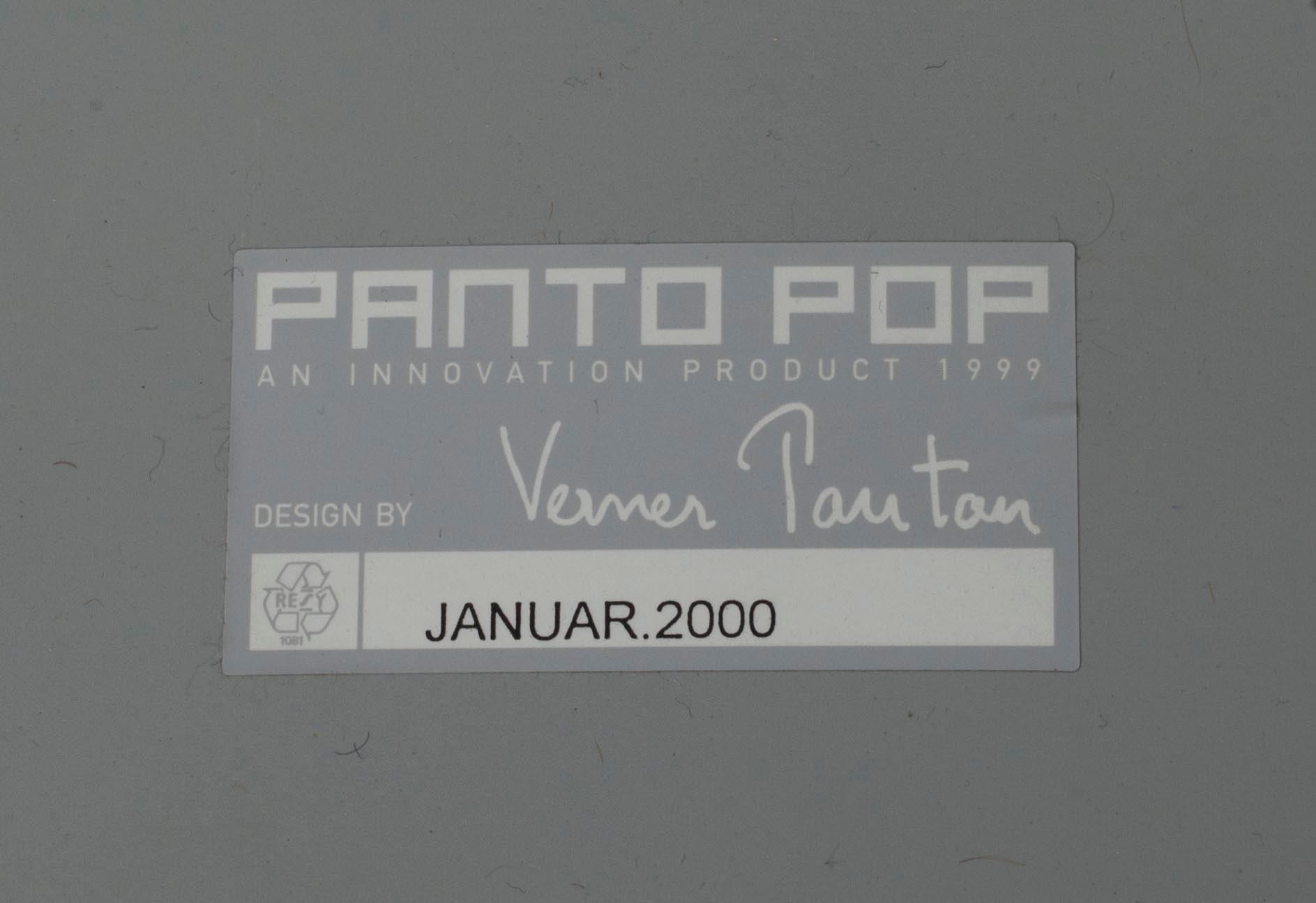 FÅTÖLJER, ett par, "Panto Pop", Verner Panton, märkt Januar 2000.