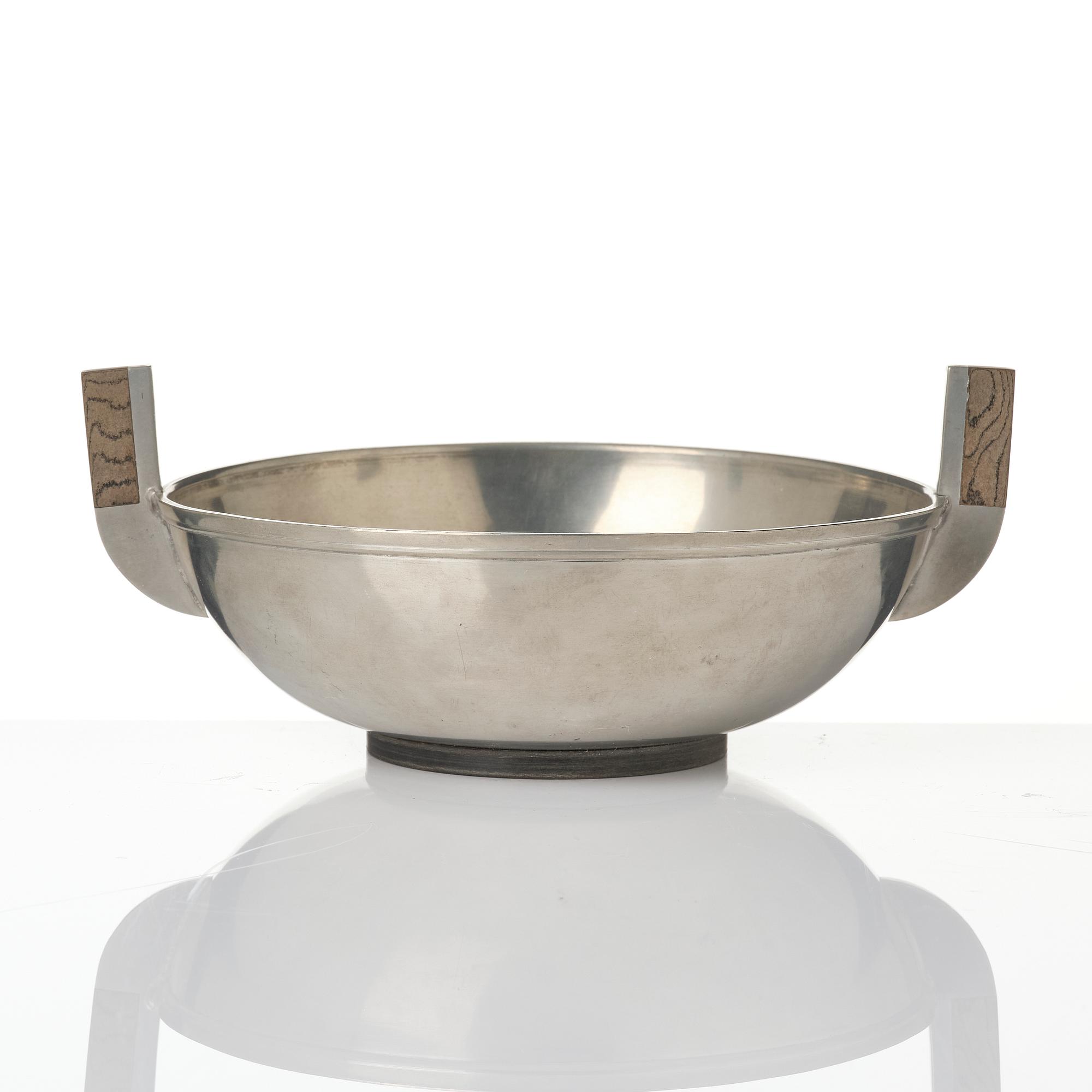 Guldsmedsaktiebolaget (GAB), tobacco jar and bowl, Stockholm, 1930s.