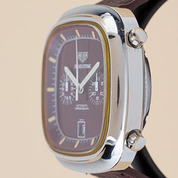Heuer, Silverstone, "Burgundy", ca 1974.