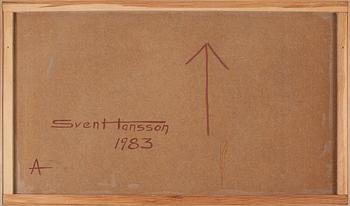 SVEN AXEL HANSSON, oil on panel, signed and dated 1983 à tergo.