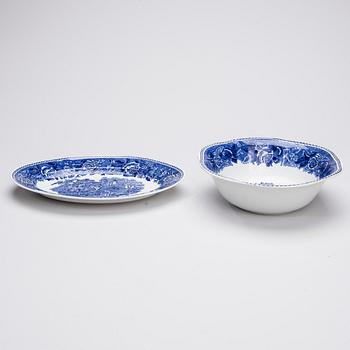 SERVIS, 86 delar, porslin, "Landskap" Arabia 1964-1971.