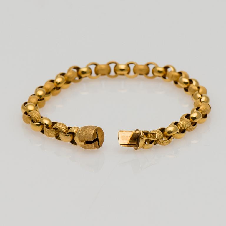 ARMKED, 14K guld. Kultateollisuus, Åbo 1963. Vikt ca 11,8 g.
