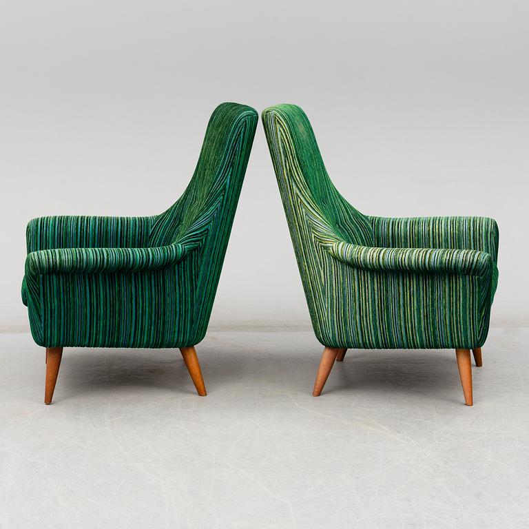 A pair of 1960´s easy chairs.