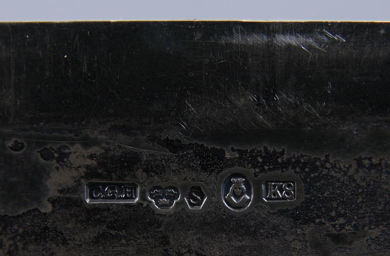 TOBAKSBURK, silver, C. G Hallberg, 1936. 628 gram.