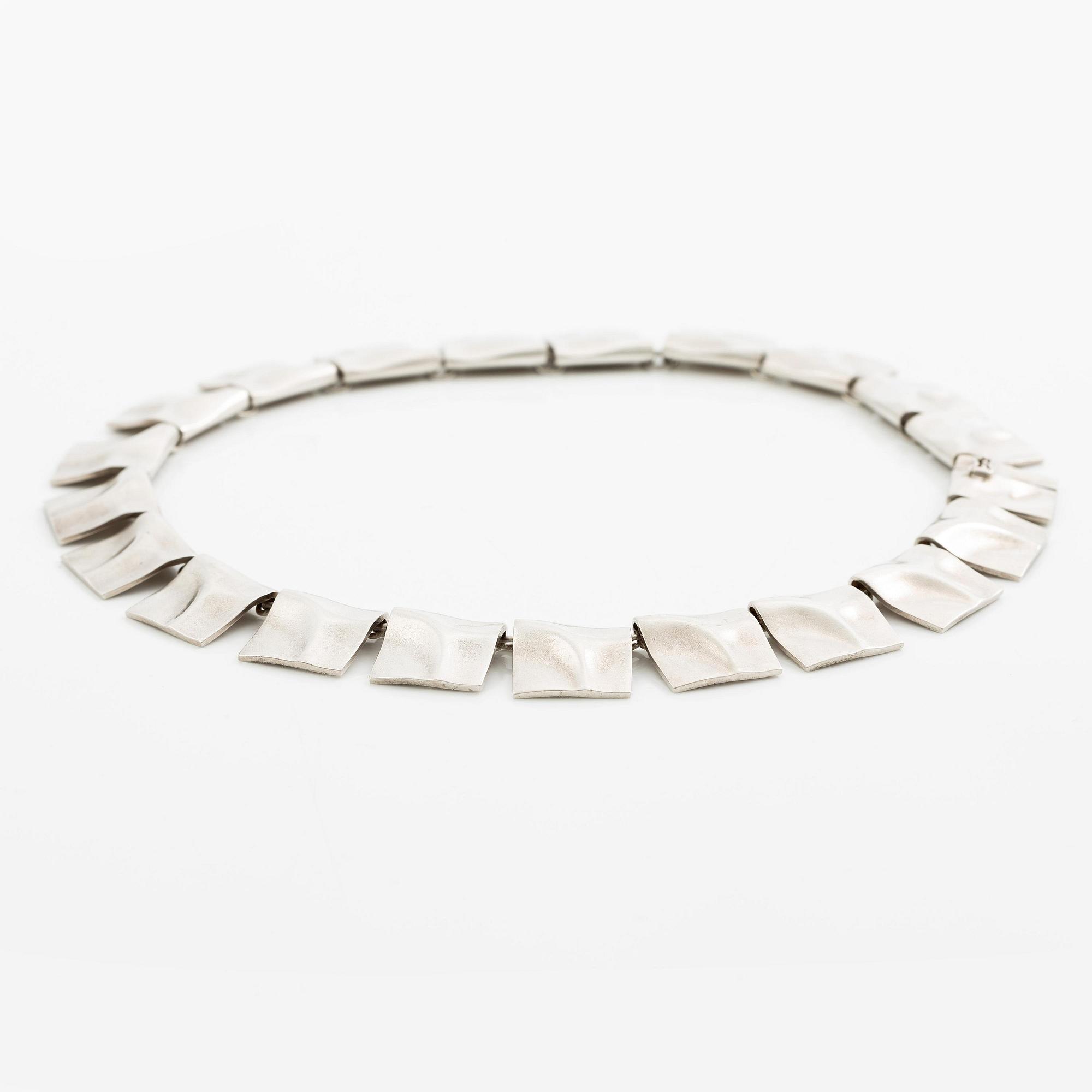 Björn Weckström, necklace "Galactic Peaks", sterling silver, Finland 1986. For Lapponia.