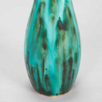 Friedl Holzer-Kjellberg, a ceramic tablelamp, signed Arabia -F.H.Kj.-.
