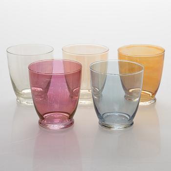 GÖRAN HONGELL, dricksglas, 5 st, modell 2157, Iittala 1950-talets slut.