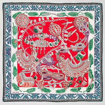 Hermès, a 'Zenobie, Reine De Palmyre' shawl.