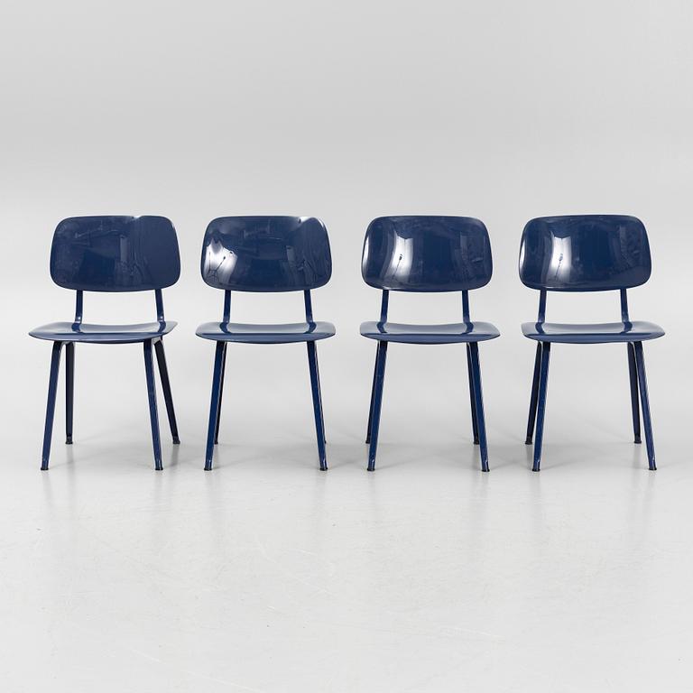 Friso Kramer, four "Revolt" chairs, Ahrend, Holland, 1997.