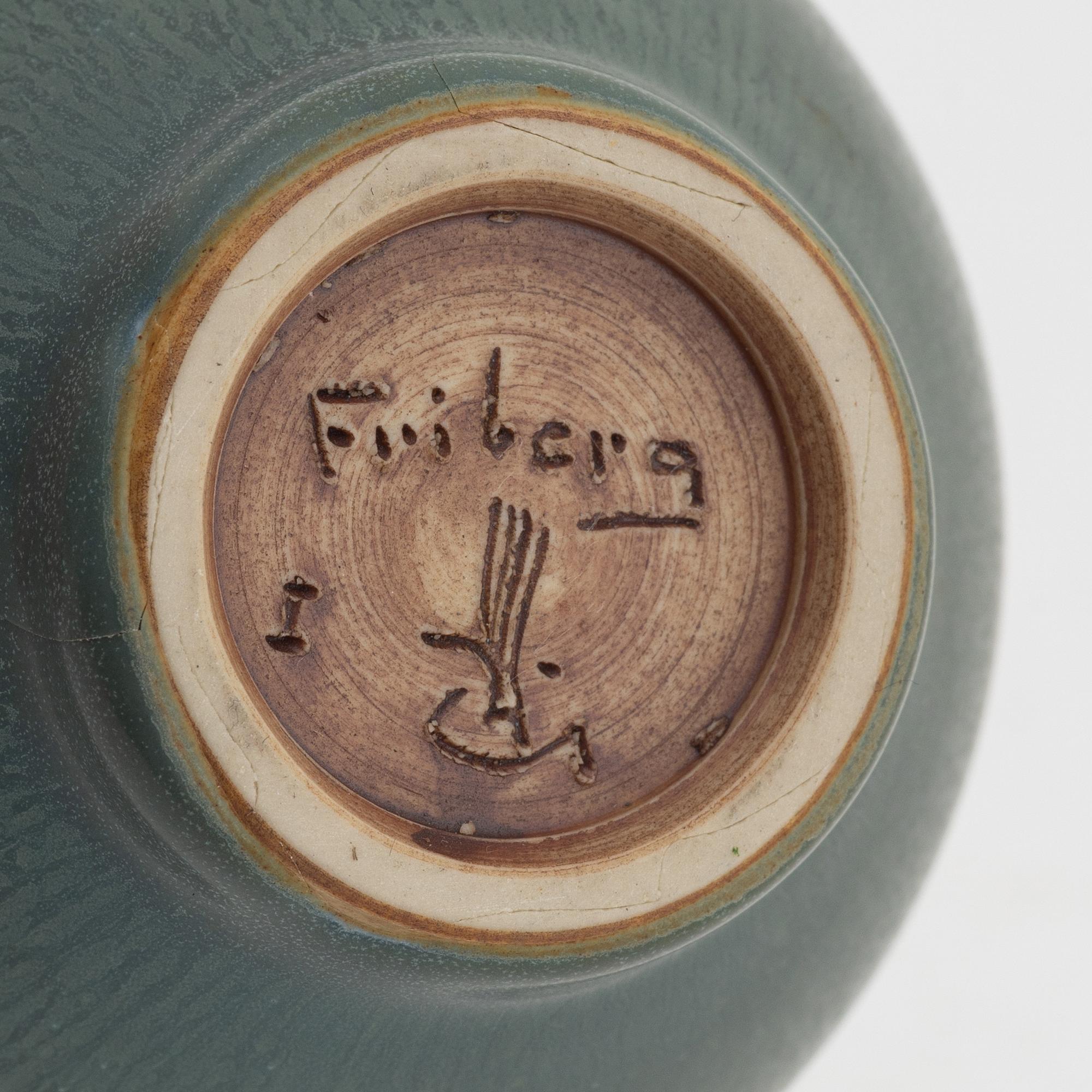 Berndt Friberg, a stoneware vase, Gustavsberg studio, Sweden 1967.
