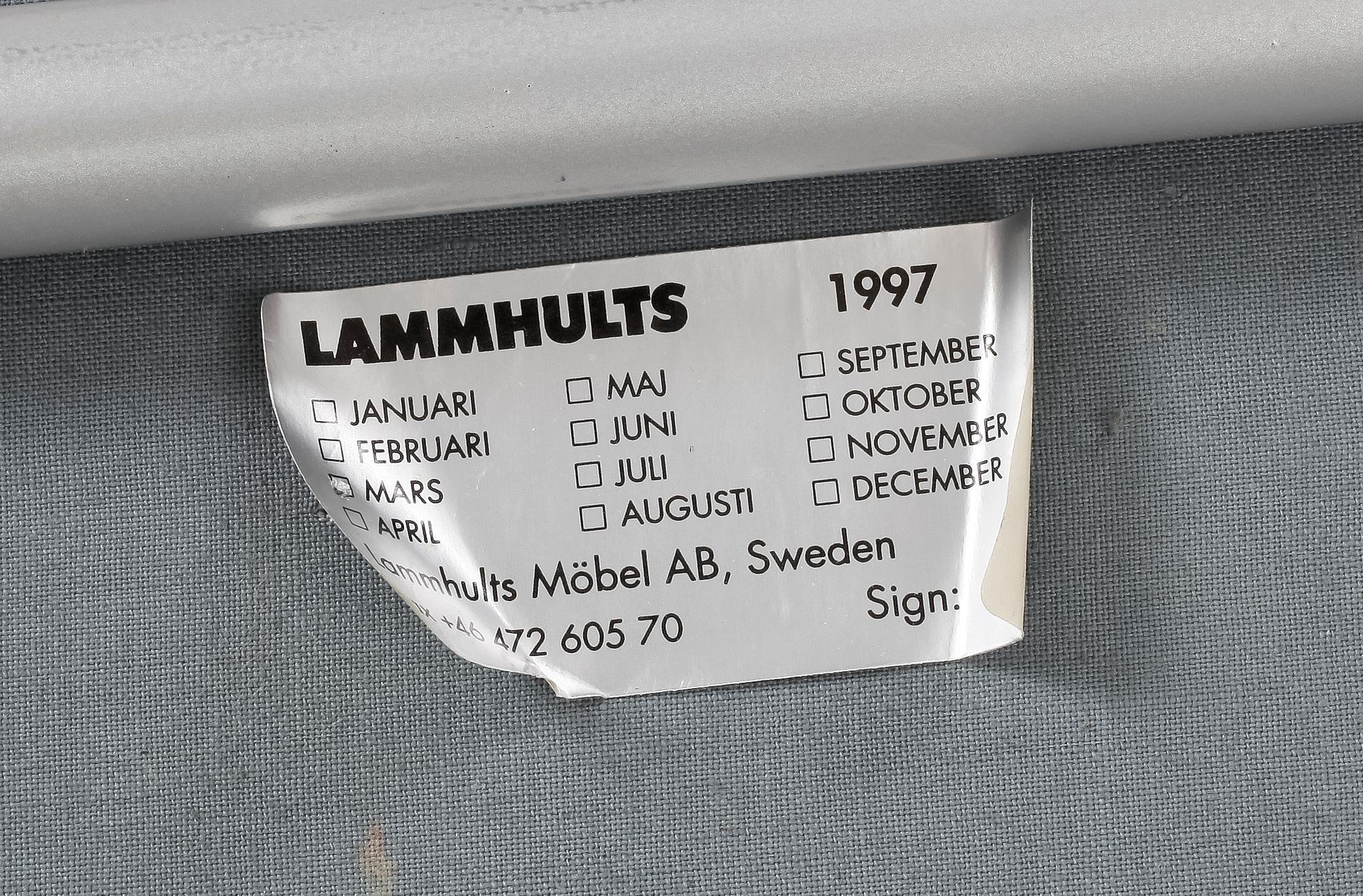 FÅTÖLJER, ett par, "Cinema", Gunilla Allard för Lammhults Möbler AB. Etikettmärkt.