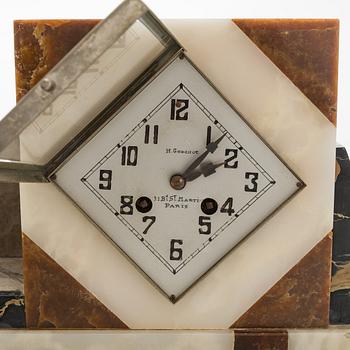 Pöytäkello, Art Déco, Ranska, 1930-luku.