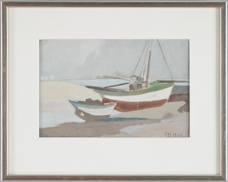 ELLI HEMBERG, gouache, sign och dat 1950.