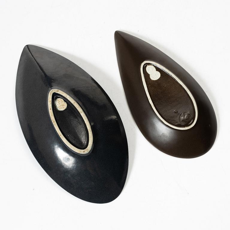 Stig Lindberg, keramik, 6 delar, "Reptil", Gustavsberg.