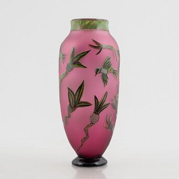 Ulrica Hydman-Vallien, a unique 'jewel glass' vase, Kosta Boda, Sweden.