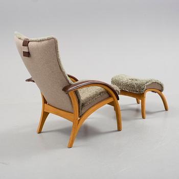 FÅTÖLJ MED FOTPALL, Brunstad Fabrikker, Norge, 2000-tal.