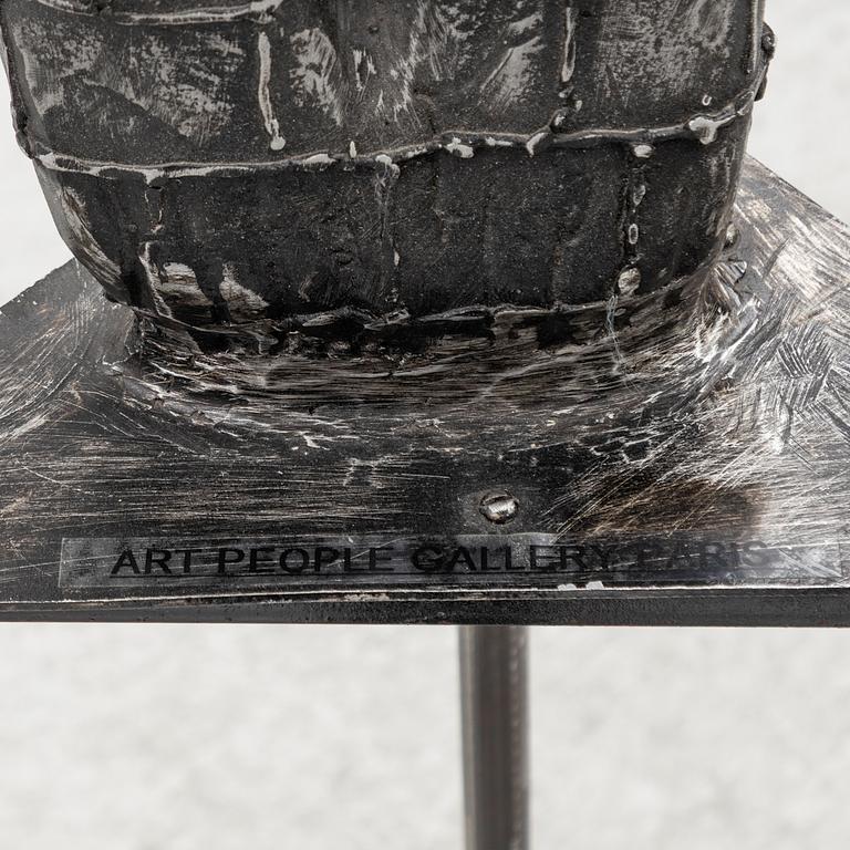 Dekorativ skulptur, patinerad aluminium, Art People Gallery Paris, 2000-tal.