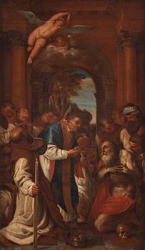 524. Domenico Zampieri (Il Domenichino) Hans art, Religiös figurscen.