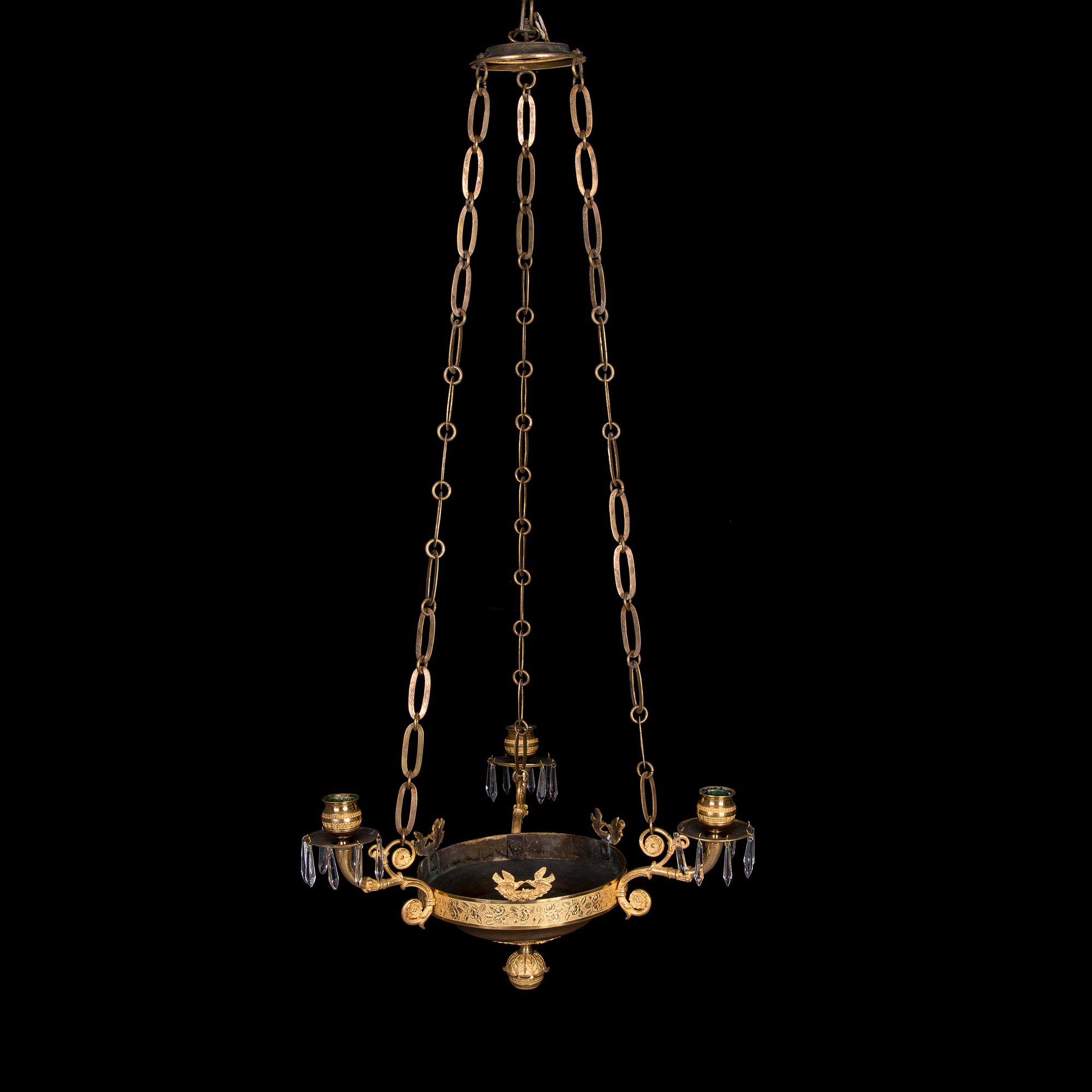 TAKAMPEL, empire, 1800-talets första hälft. Höjd ca 77 cm.