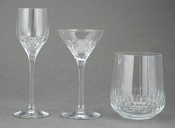 GLASSERVIS, 69 delar, "Prelude", Nils Landberg, Orrefors.