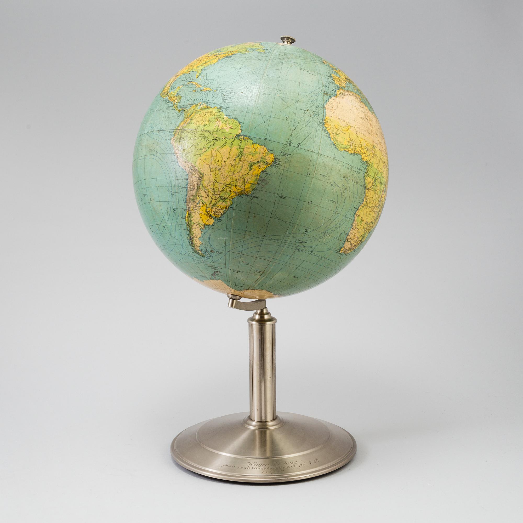 A 1930s globe.