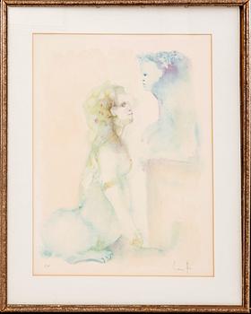 Leonor Fini, two lithographs in colours signd and numbered EA.