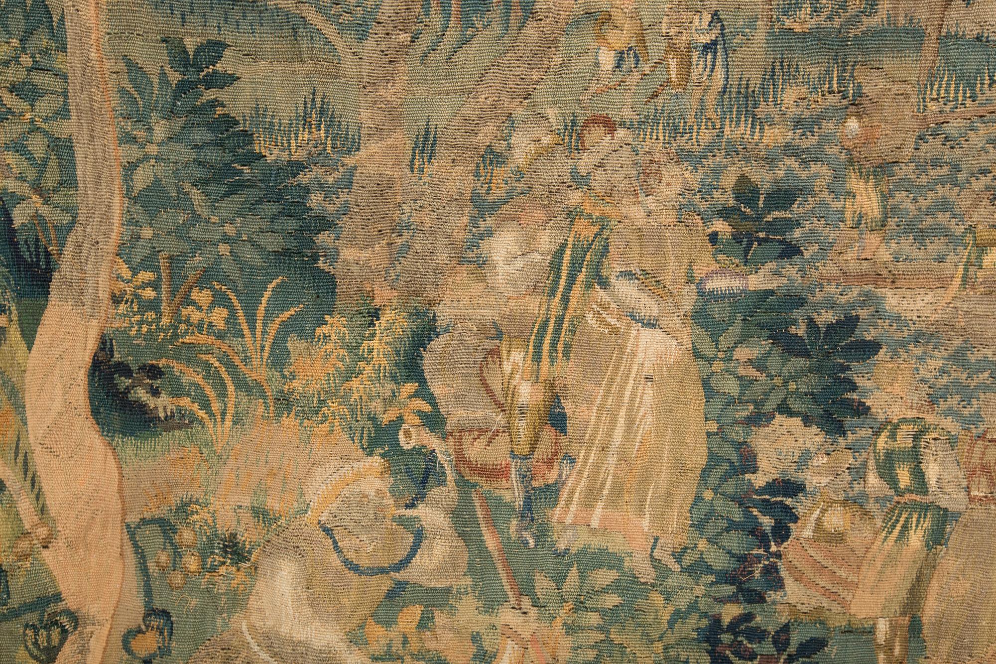 TAPESTRY, tapestry weave, probably Flanders, 17th century. Ca 217 x 271 cm.