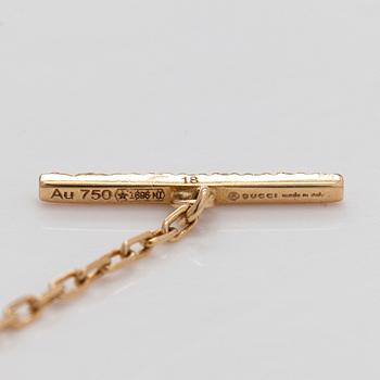Gucci, armband, "Interlocking", 18K guld med briljantslipade diamanter.