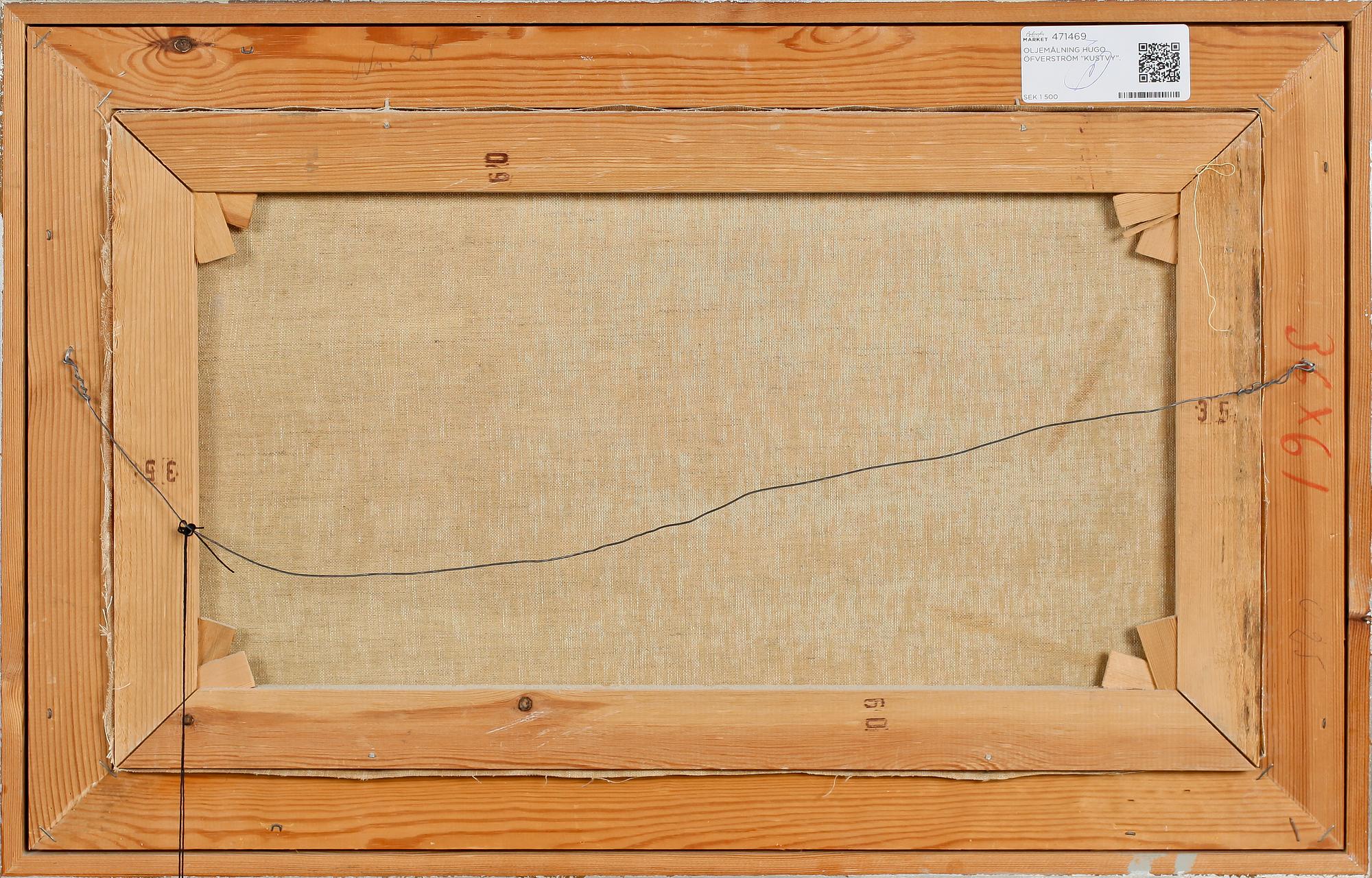 HUGO ÖFVERSTRÖM, olja på duk, signerad.