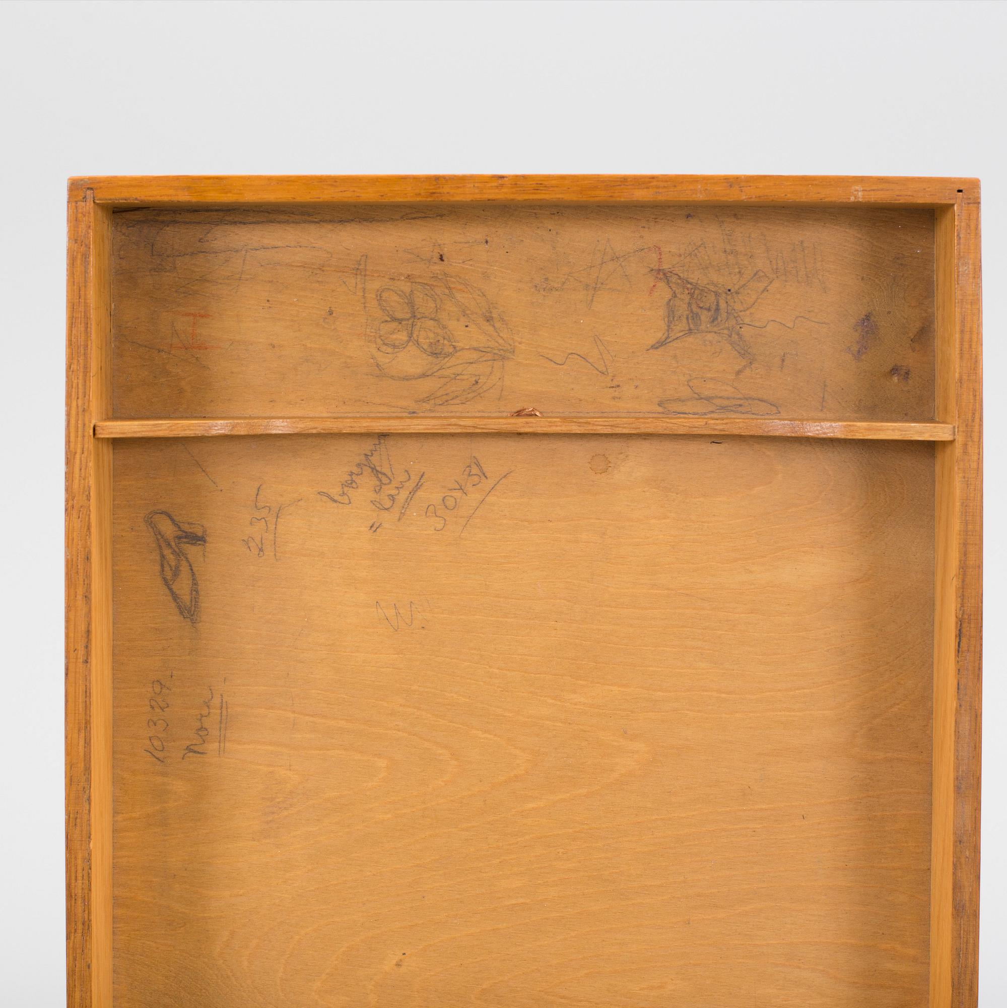 A teak and metal side table, 1950's/60's.